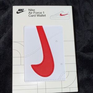 Nike Red and White Card Wallet